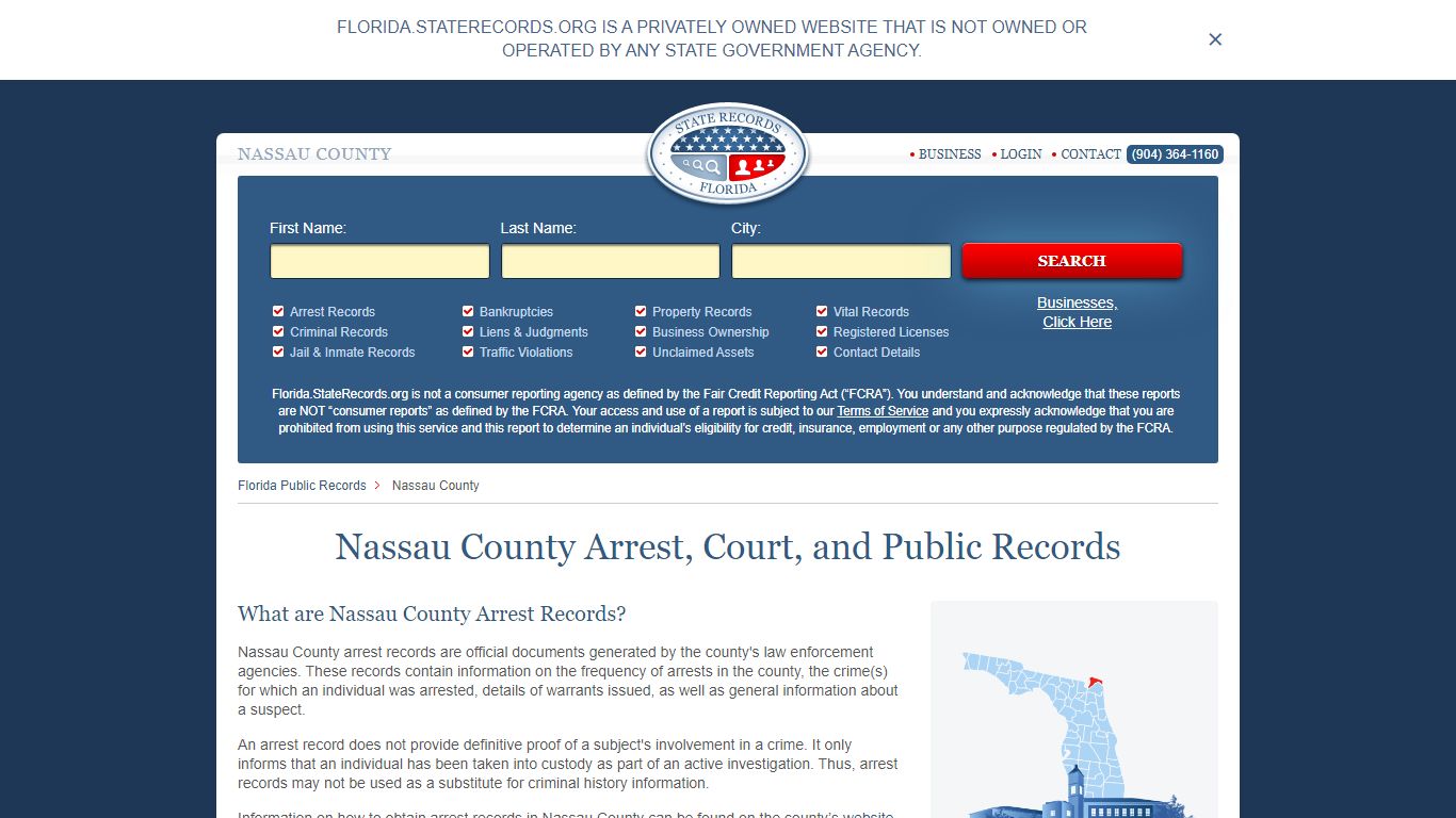 Nassau County Arrest, Court, and Public Records